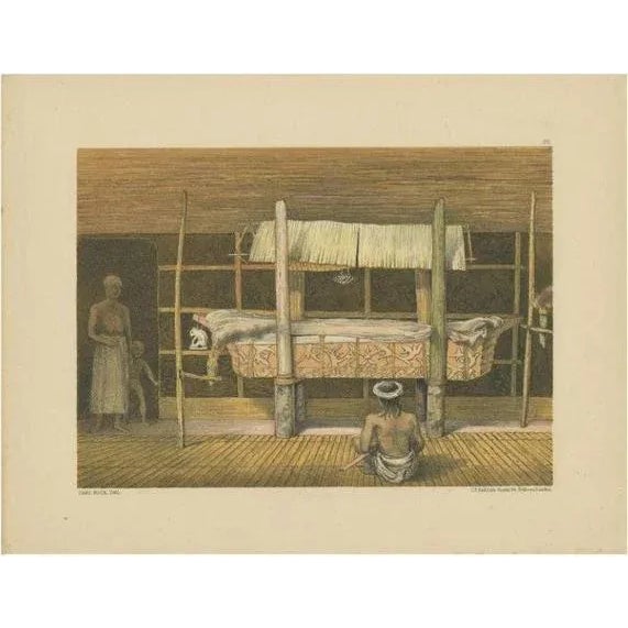 Late 19th Century Carl Alfred Bock, Dayak Chief in Borneo, 1881, Paper For Sale - Image 5 of 5