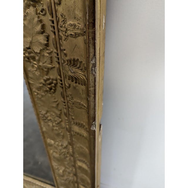 Restoration Mirror with Wine-Themed Decoration For Sale - Image 9 of 10