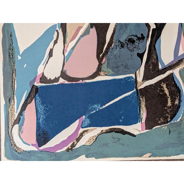 1950s Bram Van Velde, Abstract Composition, 1952, Original Lithograph in Colors For Sale - Image 5 of 9