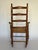 Early 20th Century 1900s Antique Ladder Back Brown Rocking Chair For Sale - Image 5 of 10