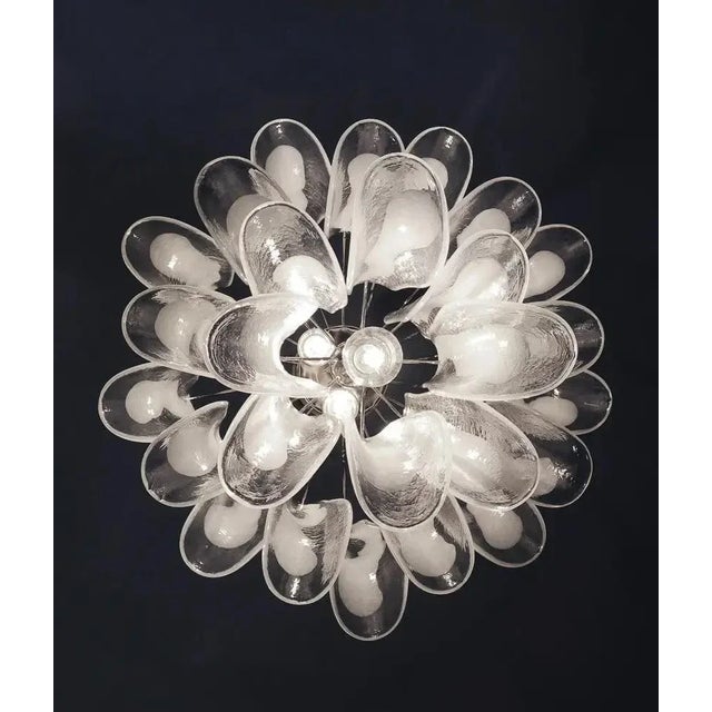 Murano Italian Murano Chandelier – 26 Glass Petals Swallow For Sale - Image 4 of 11