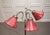Swedish Floor Lamp with Red Satin Shades, 1940s For Sale - Image 9 of 10