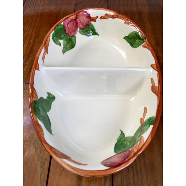 This Franciscan Apple divided dish was intended as a vegetable dish but could also be used for pickles and olives or even...