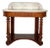 Antique Mahogany Marble Console Table For Sale