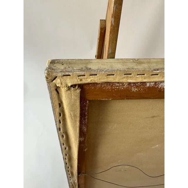 Paint Mid Century Hard Line Abstract For Sale - Image 7 of 9