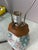 Early 20th Century Vintage Chinese Style Raised Floral Pattern Porcelain Table Lamp For Sale - Image 5 of 9