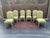 Chartreuse Chartreuse Upholstered High Back Parsons Dining Chairs- Set of 6 For Sale - Image 8 of 8