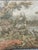 Beautiful vintage French Aubusson style tapestry with a nice design of the nature with trees, vegetation and river, a...