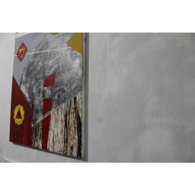 Early 21st Century Irakli Kavtaradze (Akuna), Chakra 1, 2020, Mixed Media on Canvas For Sale - Image 5 of 7