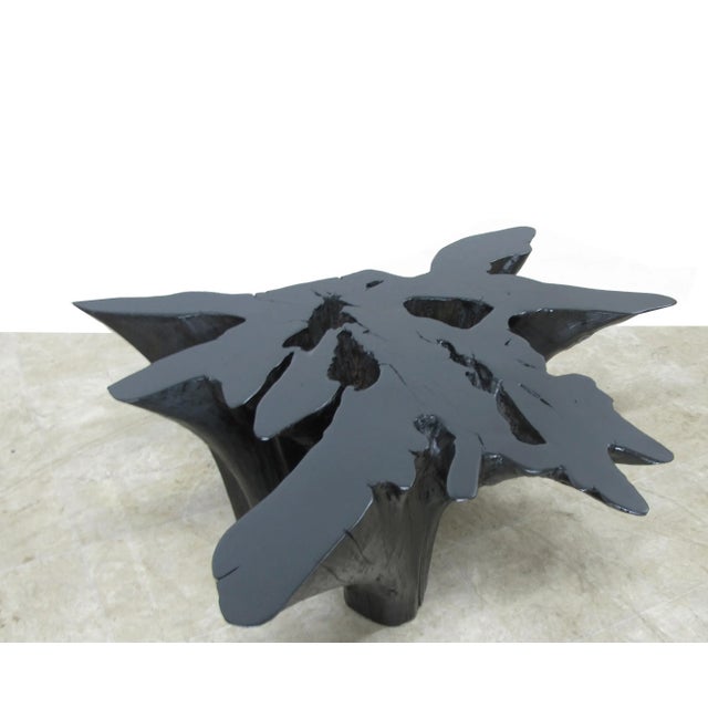 Organic Modern Teak Root Coffee Table For Sale In Greensboro - Image 6 of 9