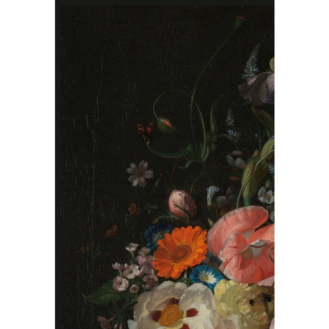 Bunny Williams Home 1716 Vintage Floral Still Life Art Print by Rachel Ruysch - 30" X 40" For Sale - Image 4 of 8
