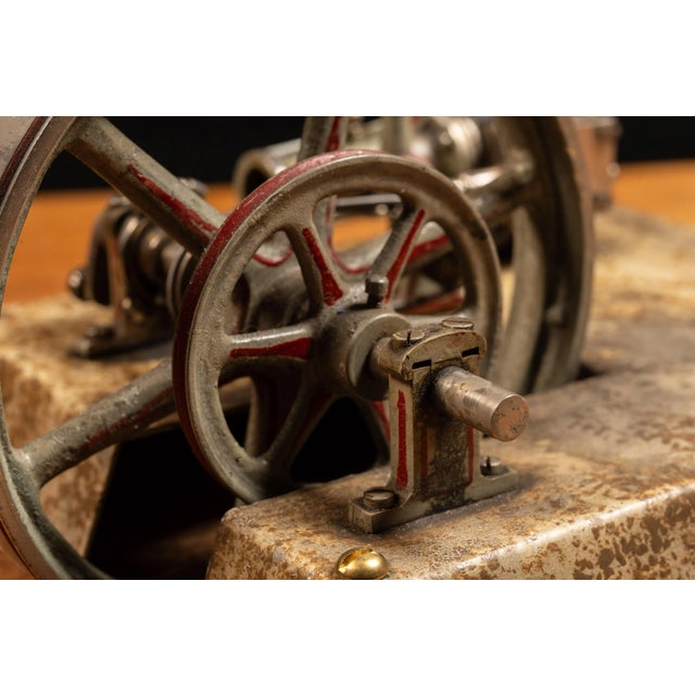 Early 20th Century Antique Miniature Horizontal Steam Engine For Sale - Image 5 of 9
