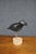 Early 20th Century Carved Black Crow Folk Art Decoy on Wood Base For Sale - Image 9 of 12
