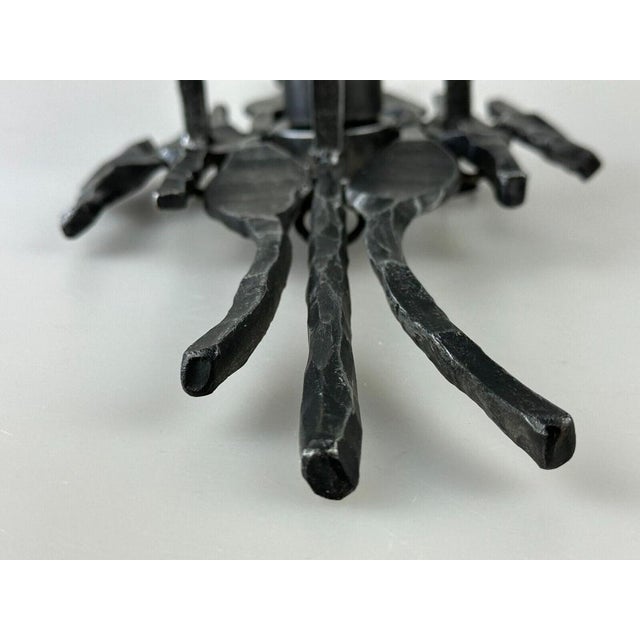 Brutalist Wall Lamp in Iron & Glass, 1970s For Sale - Image 12 of 18