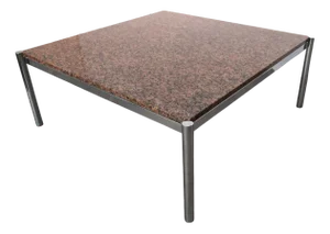 Coffee Table in Granite and Steel, Italy, 1970s