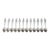 Antique Sterling Silver Figural Tea Spoons, Set of 12, West Point Cadet Soldier Motif, 19th/20th C. For Sale
