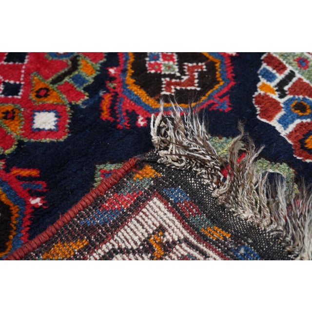 Antique Shiraz Rug 5'1'' X 10'6'' For Sale - Image 9 of 11