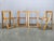 Exceptional set of four Trieste folding chairs designed by Aldo Jacober and produced by Alberto Bazzani, Italy, during the...