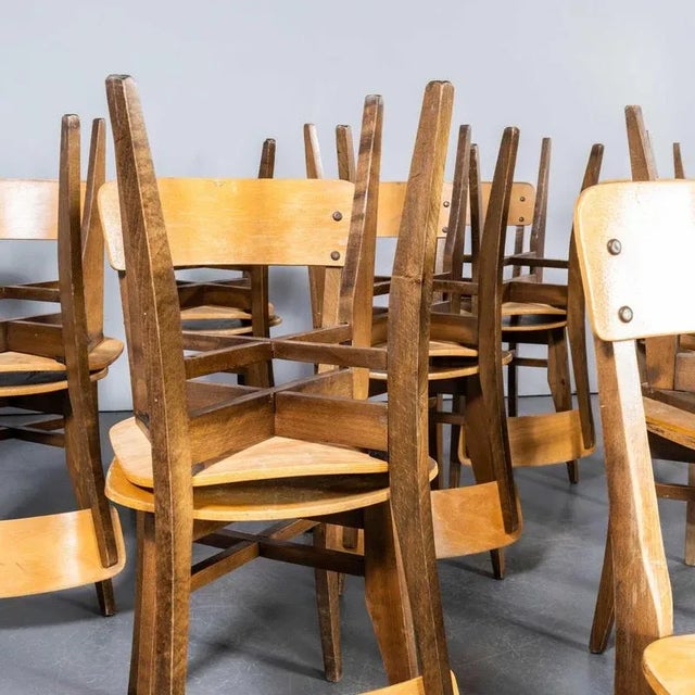 Vintage French Chapel Dining Chair, 1950s For Sale - Image 4 of 11