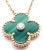 Metal Van Cleef & Arpels Diamond Vintage Alhambra Malachite Holiday 2013 Necklace For Sale - Image 7 of 11