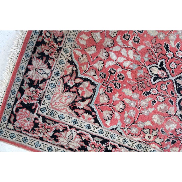 1960s Hand Made Vintage Persian Tabriz Kashmir Rug 2.5' X 4.2' For Sale - Image 9 of 12