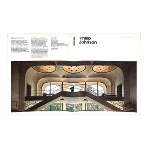 "Philip Johnson" 1972 Johnson, Philip (Inscribed)