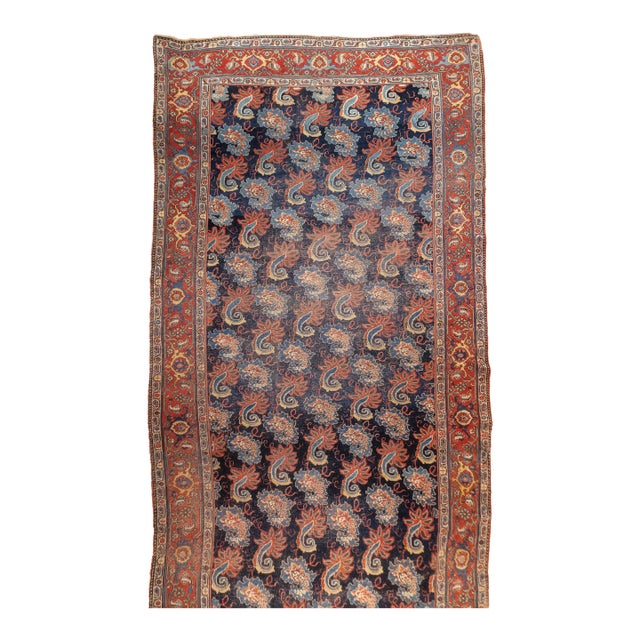 Antique Persian Bidjar Rug 7'1'' X 13'7'' For Sale