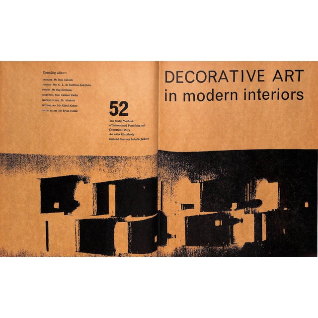 "Decorative Art in Modern Interiors: Volume 52" 1963 Moody, Ella [Art Editor] For Sale In New York - Image 6 of 12