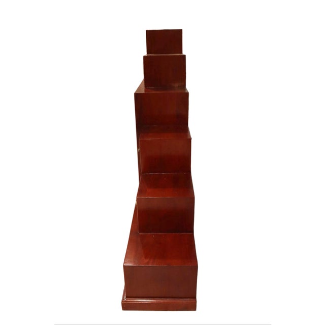 Wood Kaidan Tansu Step Chest With Brass Hardware For Sale - Image 7 of 8