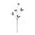 Blue and Black Wire Butterfly Spray (Set of 6) For Sale In Chicago - Image 6 of 6