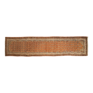 Vintage Distressed Malayer Rug Runner - 3'2" x 13'3"