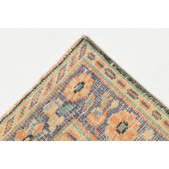Vintage Wool Faded Rug For Sale - Image 12 of 16