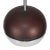 1970s Space Age Brown Chrome Pendant Lamp from Erco, 1960s For Sale - Image 5 of 7