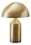 Atollo Small Metal Satin Gold Table Lamp by Vico Magistretti for Oluce For Sale