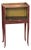 Red Chinoiserie Decorated Side Table For Sale