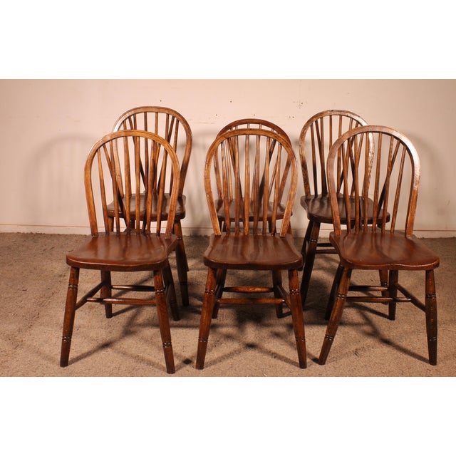 19th Century Windsor Chairs, Set of 6 For Sale - Image 14 of 14