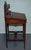 Victorian Ladies Writing Desk with Inlay and Leather For Sale - Image 12 of 18