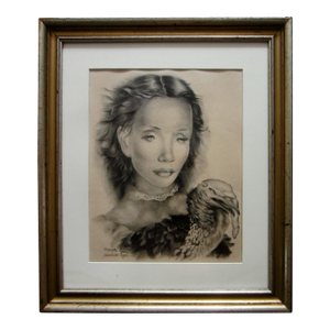 1950s Mariette Lydis Impressionist Signed Portrait Lithograph