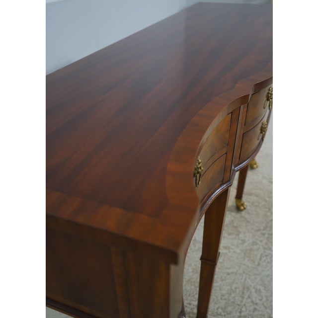 Maitland Smith Regency Style Mahogany Console Table Sideboard For Sale - Image 9 of 17