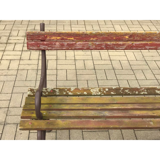 Industrial Vintage Garden Bench, 1970s For Sale - Image 3 of 6