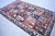 Mid-Century Modern 5.4 X 9.3 Ft Hand-Knotted Turkish Vintage Rug - Blue & Red Pictorial Grid Pattern For Sale - Image 3 of 10