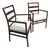 t.h. Robsjohn Gibbings Ladder Back Arm Chairs For Sale