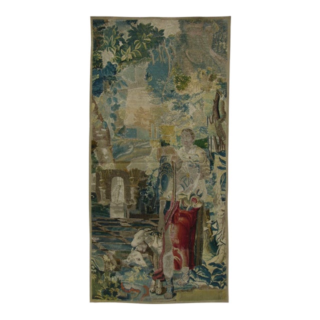 17th Century Brussels Tapestry 7' X 3'1" For Sale