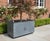 Contemporary Steel Trough Planter With Rosettes and Ball Finials For Sale In West Palm - Image 6 of 7