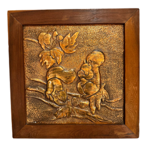 Vintage Hand Hammered Copper Wall Art