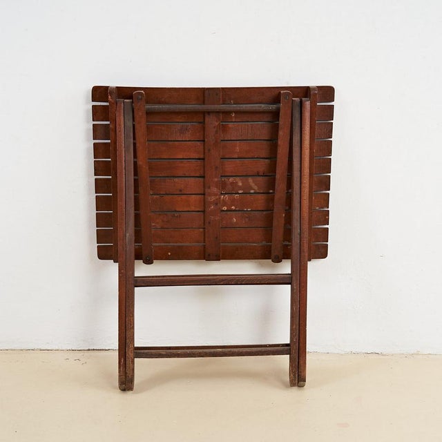 Vintage Wooden Open and Close Table For Sale - Image 5 of 6