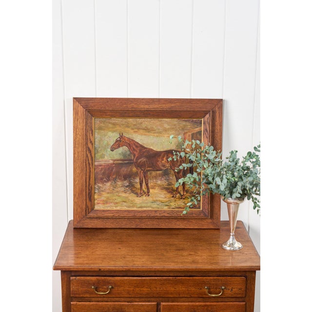 A fine original oil on canvas by British sporting artist William Wasdell Trickett (1866–1939), dated 1913, depicting the...