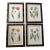 1990s Tulip Mania Set of Four Botanical Lithograph Prints From Scully & Scully in Black/Gold Scroll Frames - Set of 4 For Sale