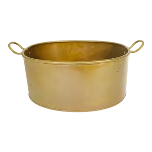 1920s English Brass Preserve Pot