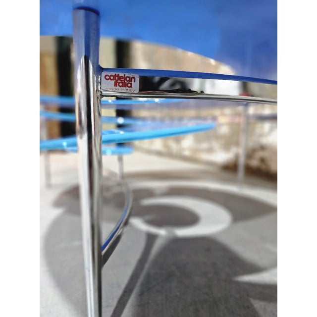 Italian Spiral Glass Coffee Table, 1990s For Sale - Image 6 of 7